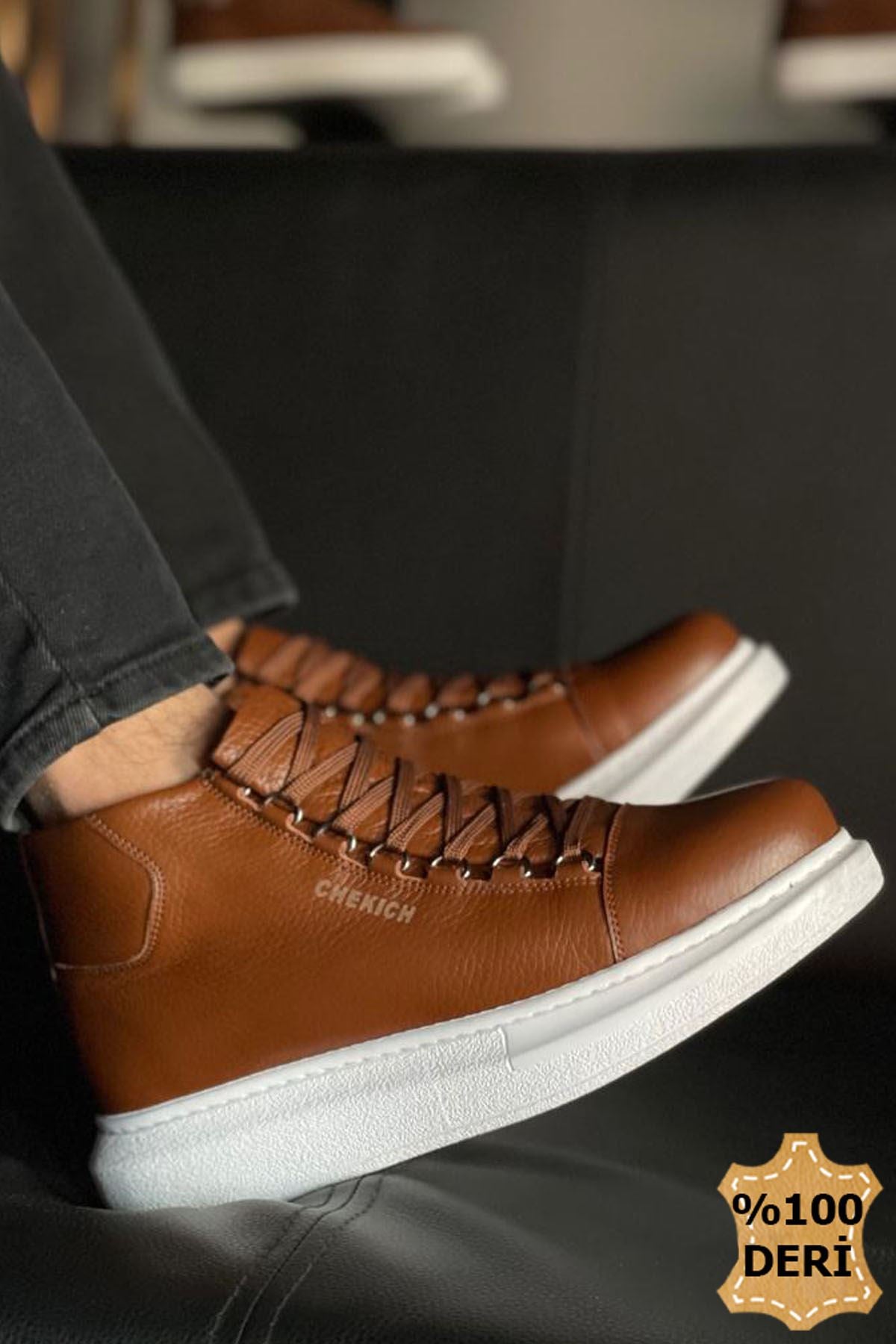 CH258 - DBT Roma Deri Men's Boots Tan