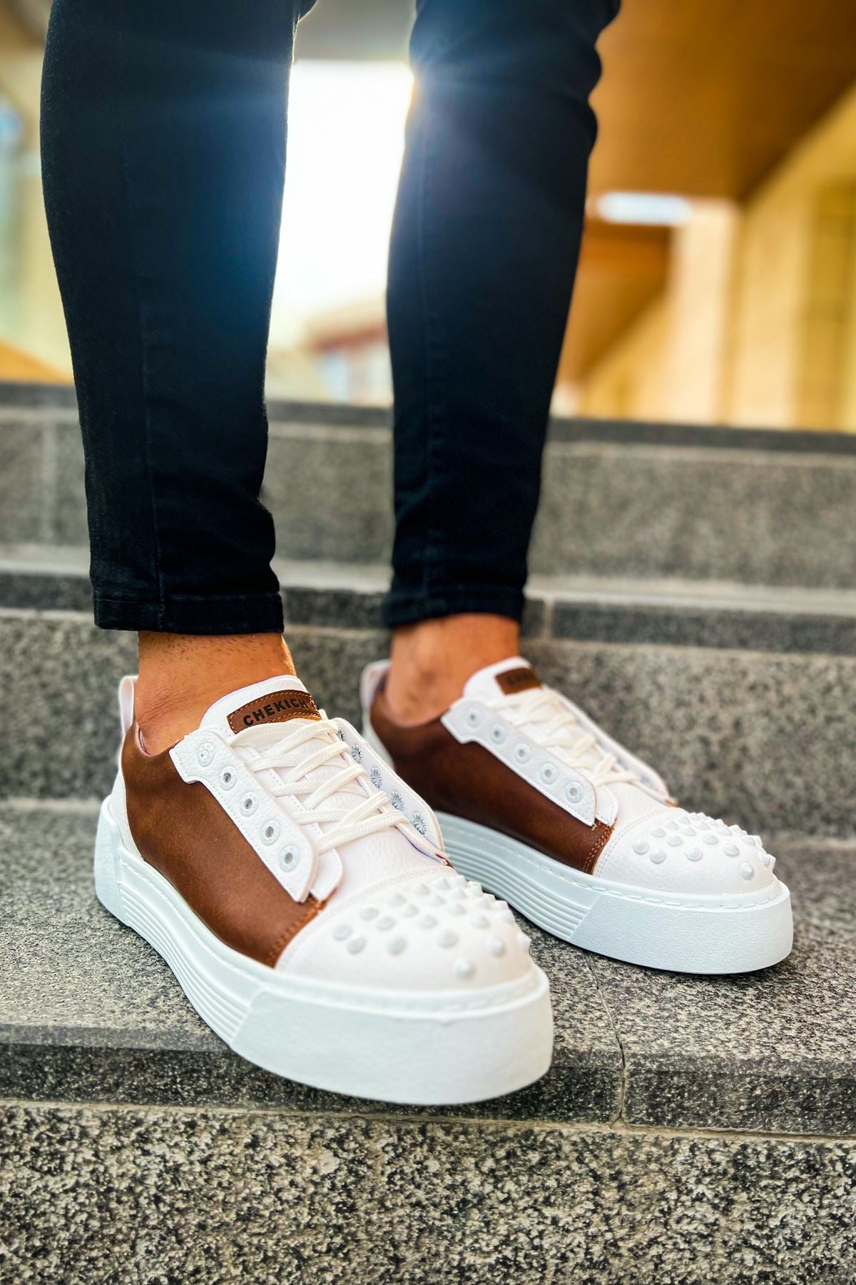 CH169 - CBT Thorn Men's Sneakers White/Tan