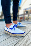 CH311 - Espadril Men's Sneakers White / SAX Blue