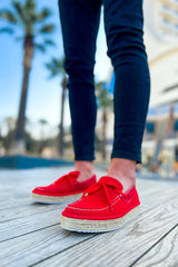 CH311 - Espadril Men's Sneakers Red