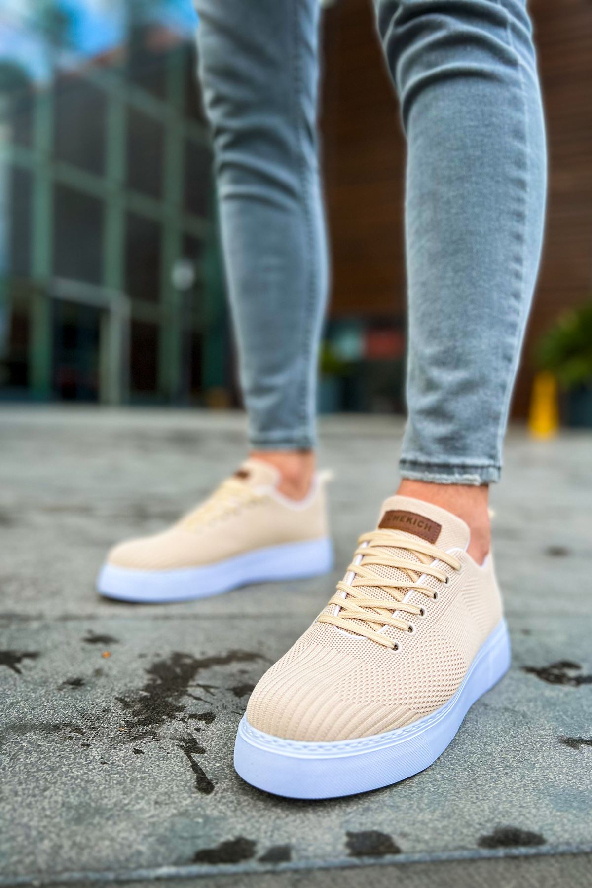 CH413 - TBT Crew Men's Sneakers Cream