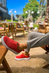 CH173 - KBT Velluto Men's Sneakers Red