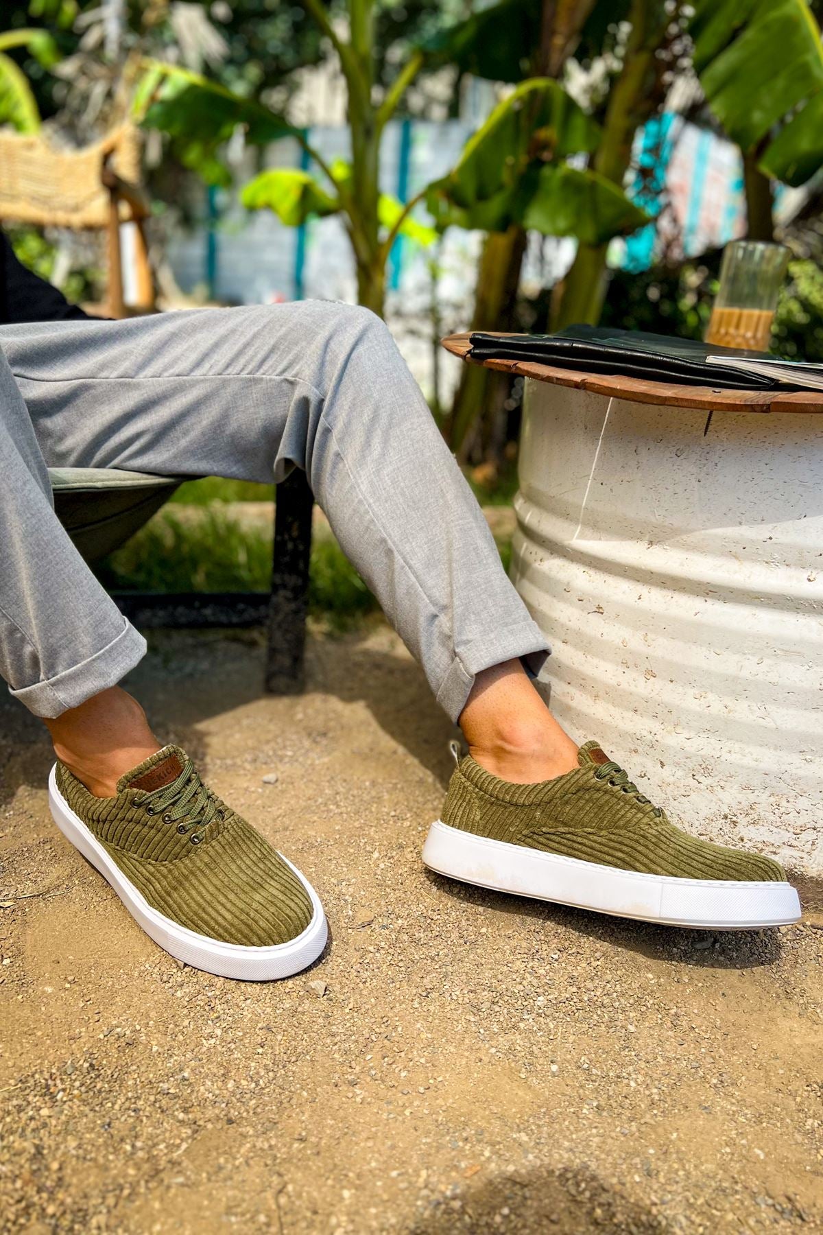 CH173 - KBT Velluto Men's Sneakers Khaki