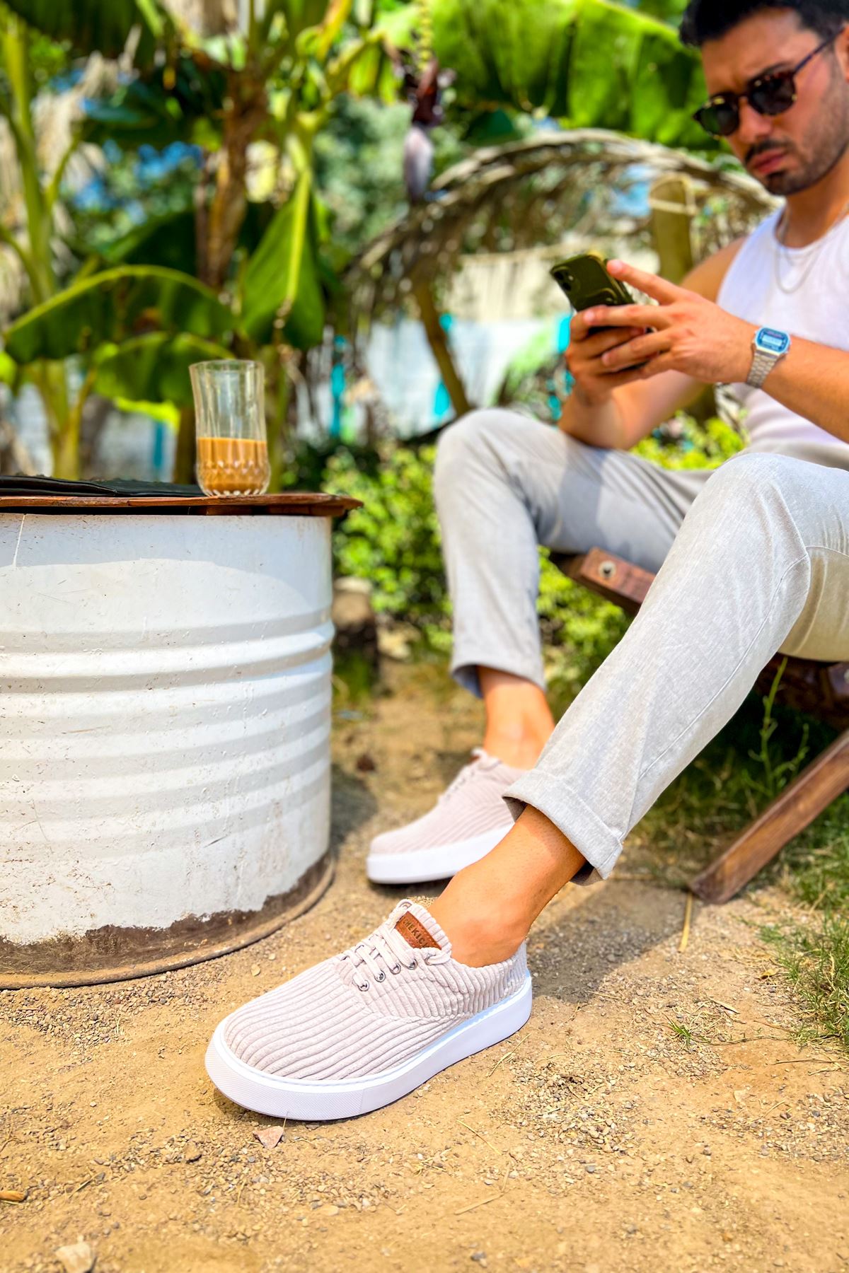 CH173 - KBT Velluto Men's Sneakers Grey