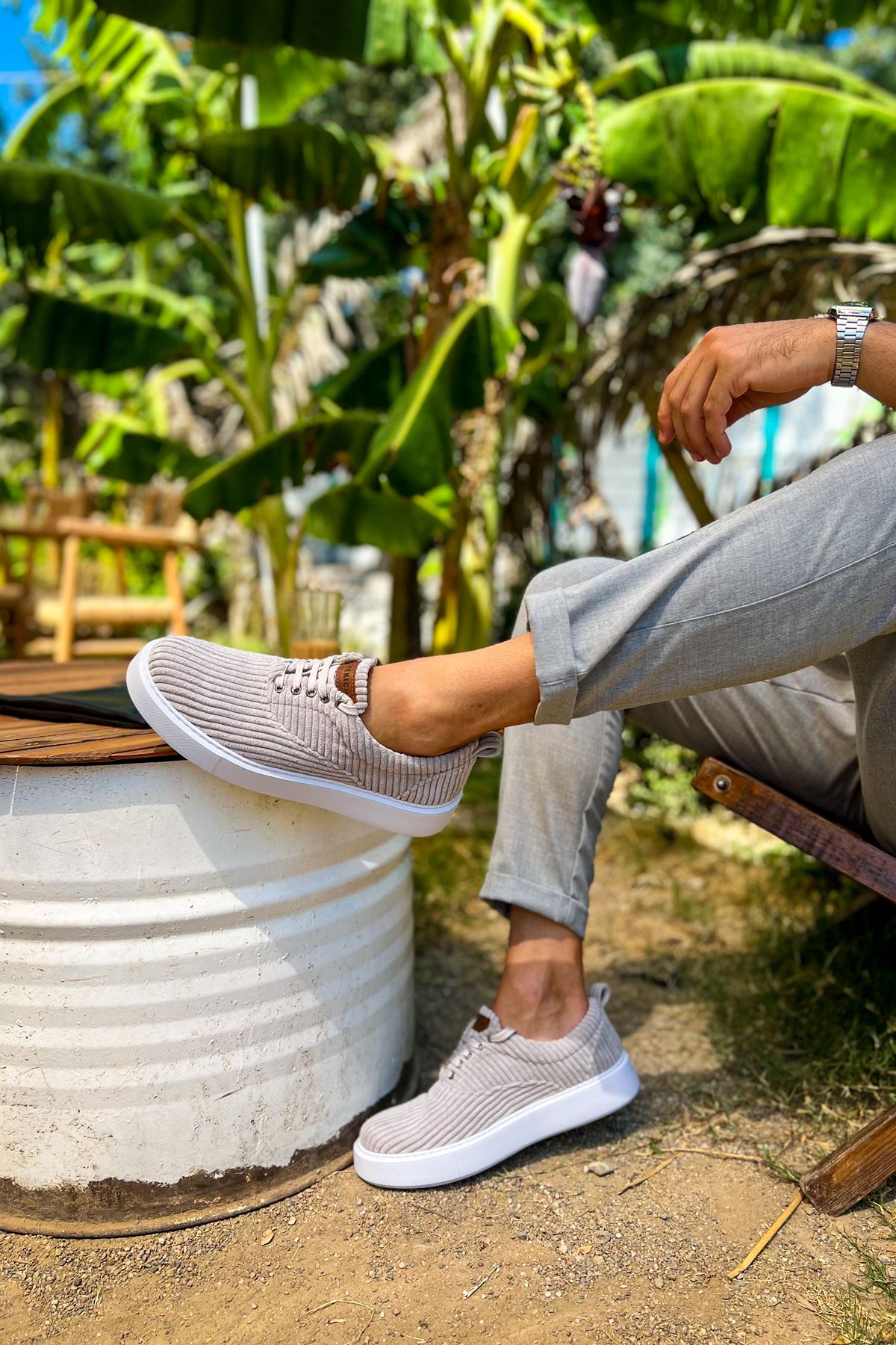 CH173 - KBT Velluto Men's Sneakers Grey