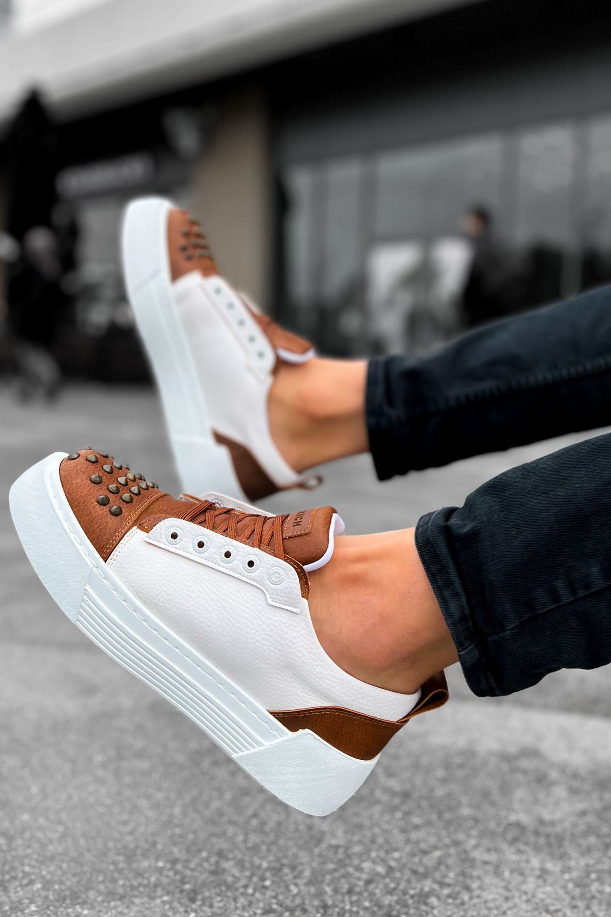 CH169 - CBT Thorn Men's Sneakers Tan/White