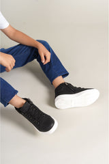 1012 - Roma Çocuk Ayakkabı Black