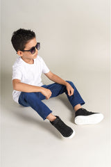 1012 - Roma Çocuk Ayakkabı Black