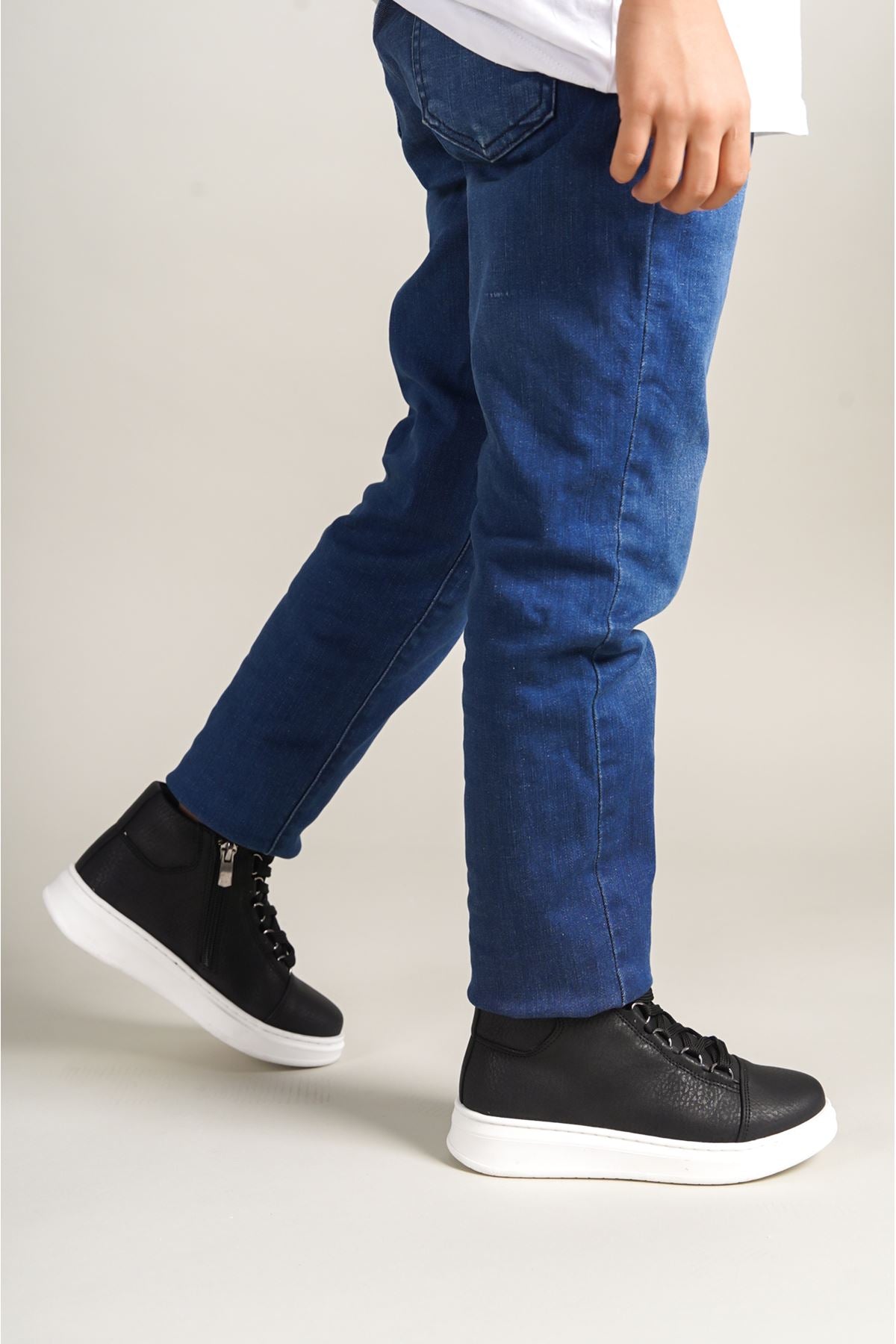 1012 - Roma Çocuk Ayakkabı Black