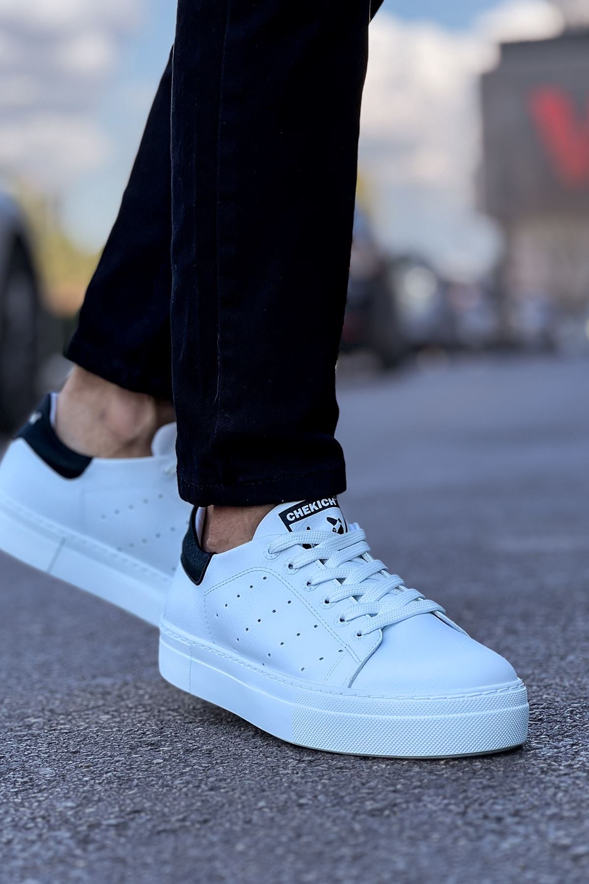 CH983 - CBT Tennis Men's Sneakers White/Black