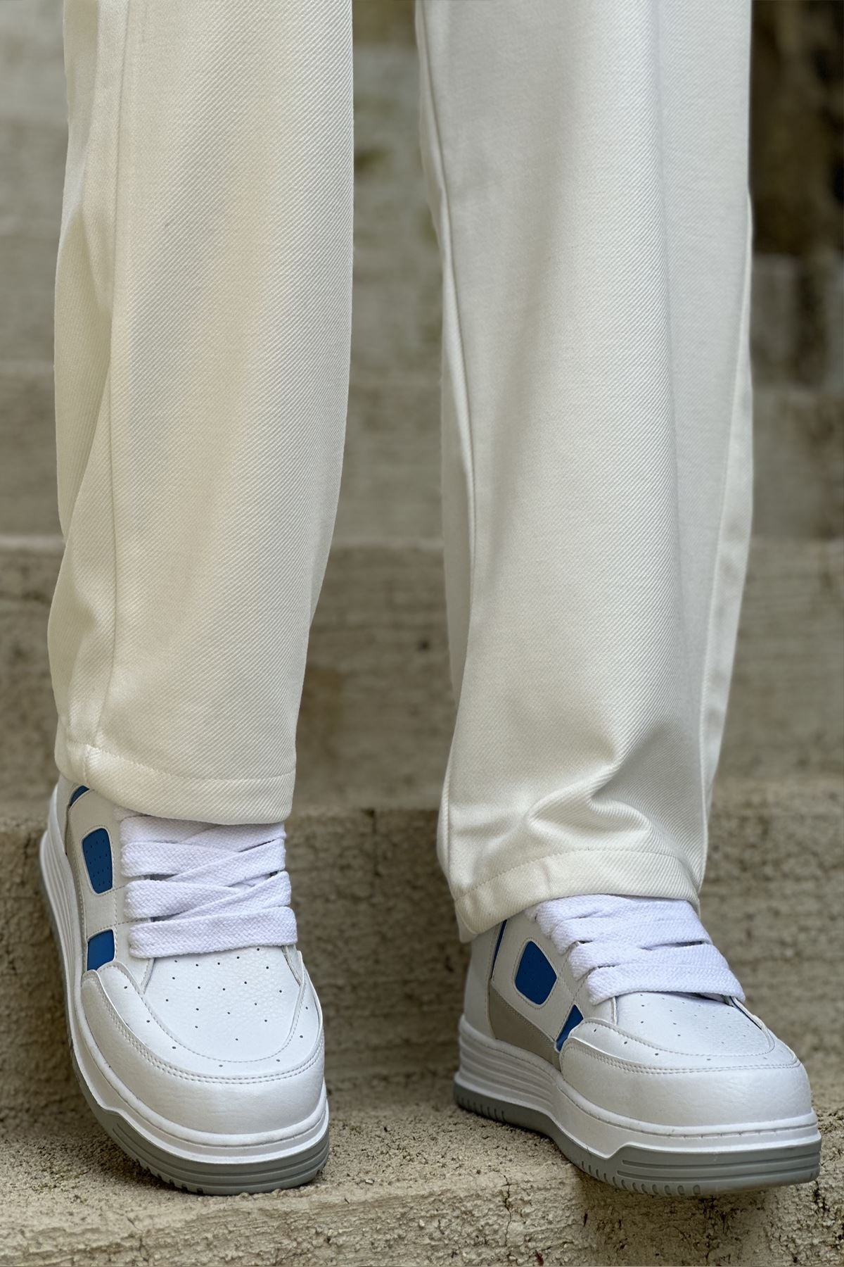 CH2410 - CBT AvaxErkek Spor Ayakkabı White/Blue