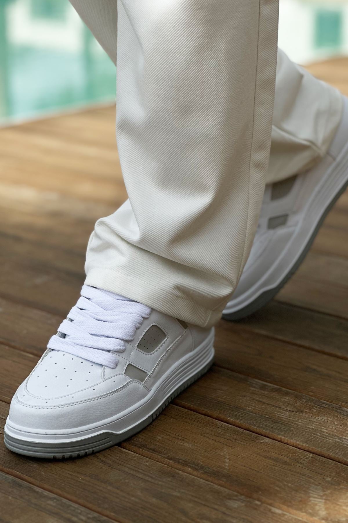 CH2410 - CBT AvaxErkek Spor Ayakkabı White/Grey