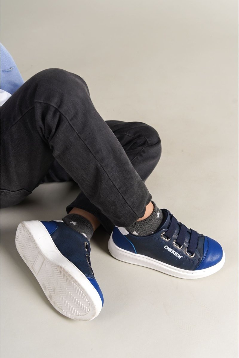 1007 - Montana Çocuk Ayakkabı Mavi Lacivert - chekich.com