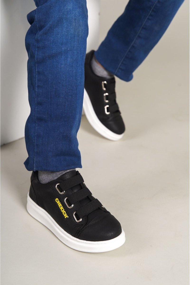 1007 - Montana Çocuk Ayakkabı SIYAH - chekich.com