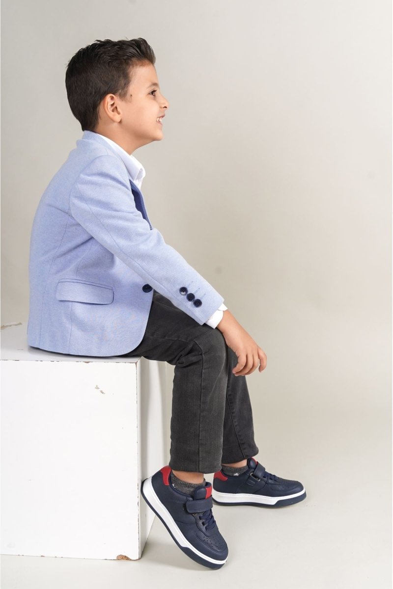 1009 - Prime Çocuk Ayakkabı Lacivert Kırmızı - chekich.com