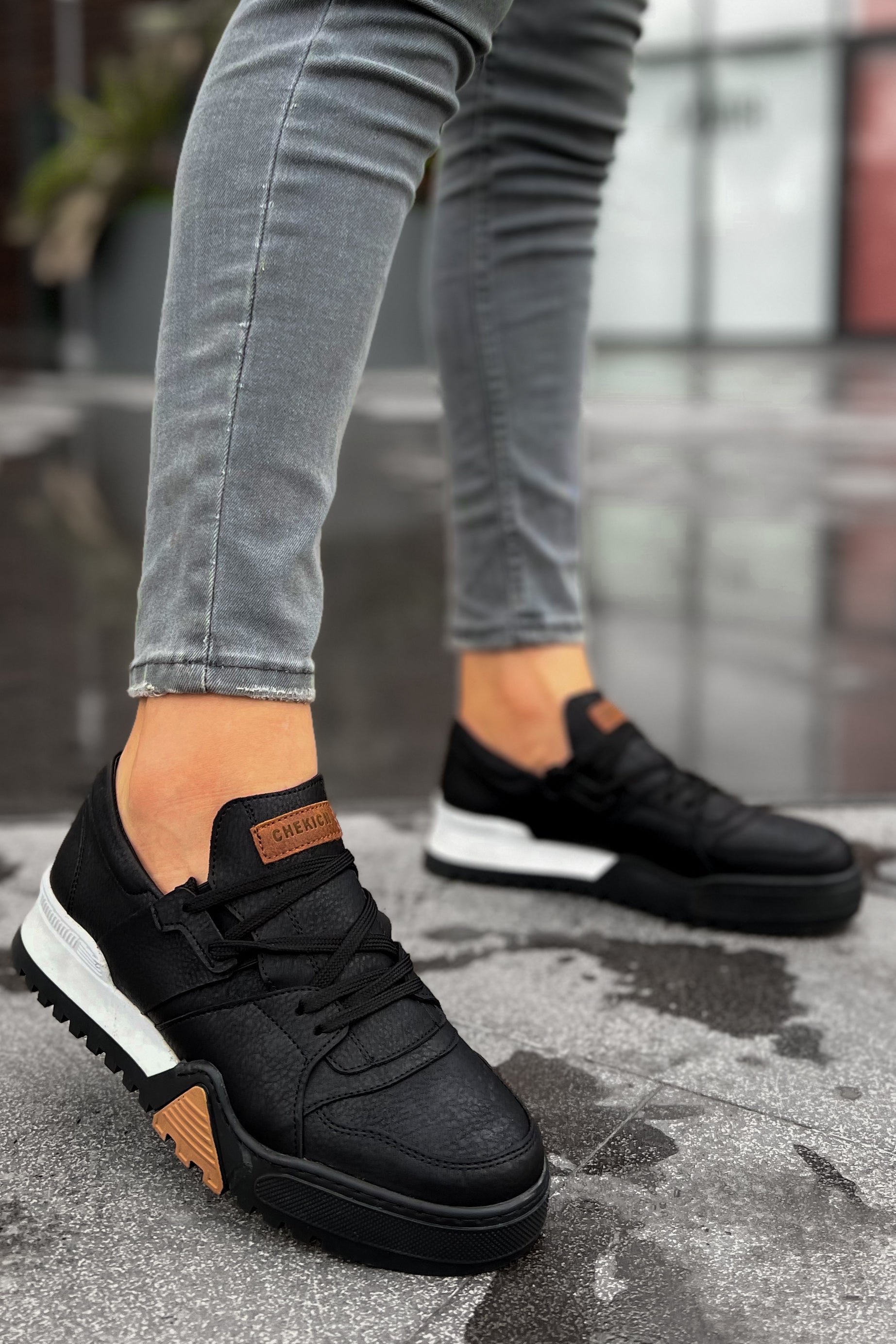 CH067 GBT Warrem Men Sneaker Black/Black