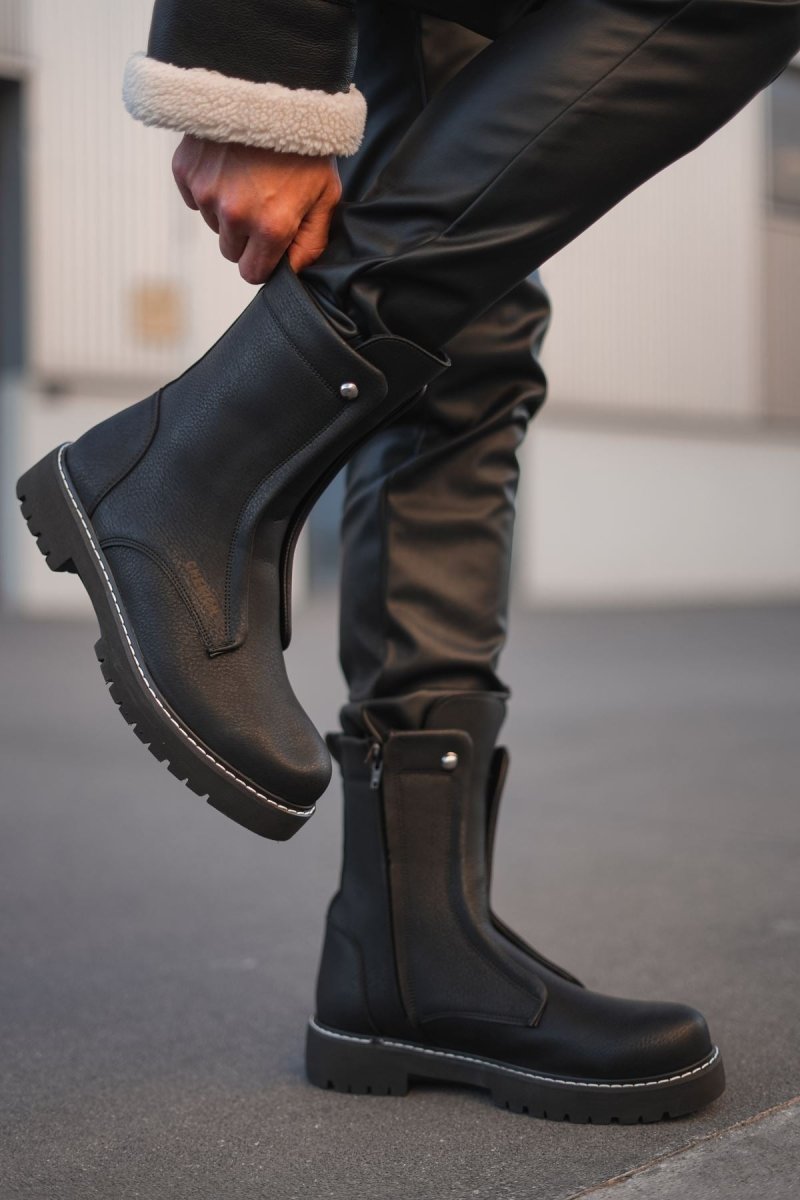 CH027 - CST Quebec Men's Boots Black – chekich.com