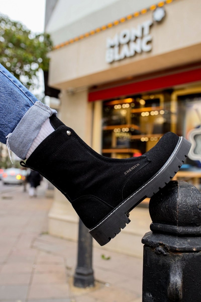 CH027 - SST Quebec Erkek Bot SIYAH - chekich.com