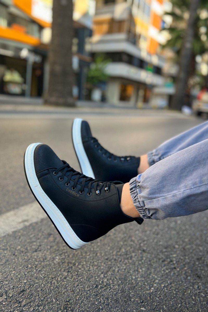 CH055 - CBT Between Erkek Bot SIYAH - chekich.com