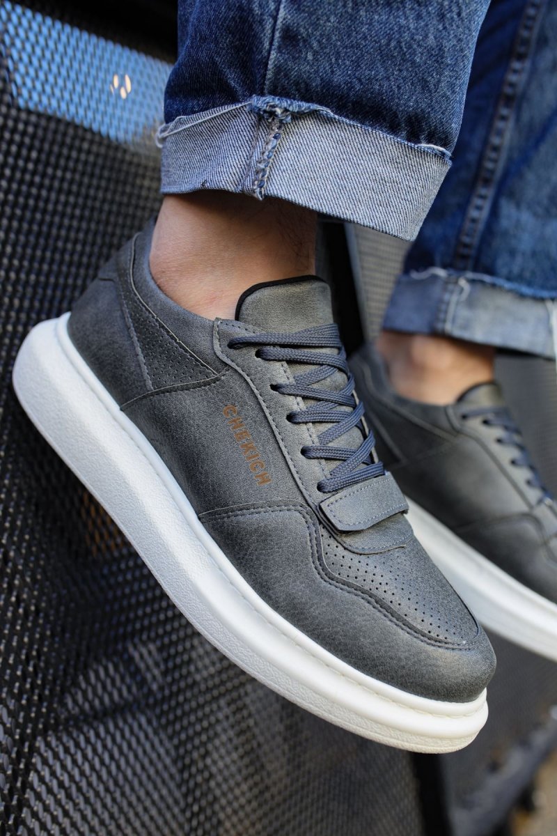 CH073 - CBT Flatline Erkek Ayakkabı ANTRASIT - chekich.com