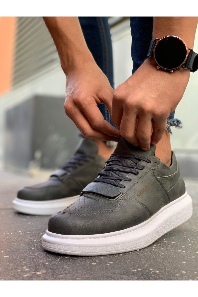 CH073 - CBT Flatline Erkek Ayakkabı ANTRASIT - chekich.com