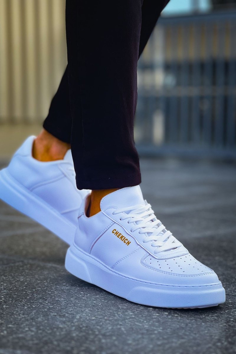 CH087 - CBT Kenton Erkek Ayakkabı BEYAZ / BEYAZ - chekich.com