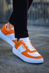 CH087 - FBT Kenton Erkek Ayakkabı Beyaz/Turuncu - chekich.com