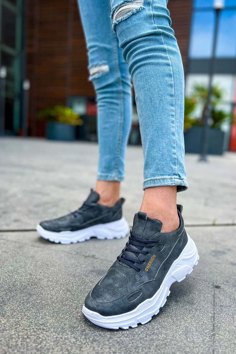 CH089 - CBT Low Top Lace Up Erkek Ayakkabı ANTRASIT - chekich.com
