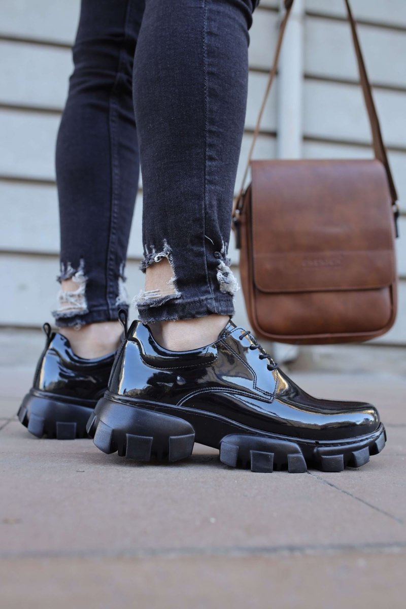 CH093 - RST Castle Erkek Ayakkabı SIYAH - chekich.com