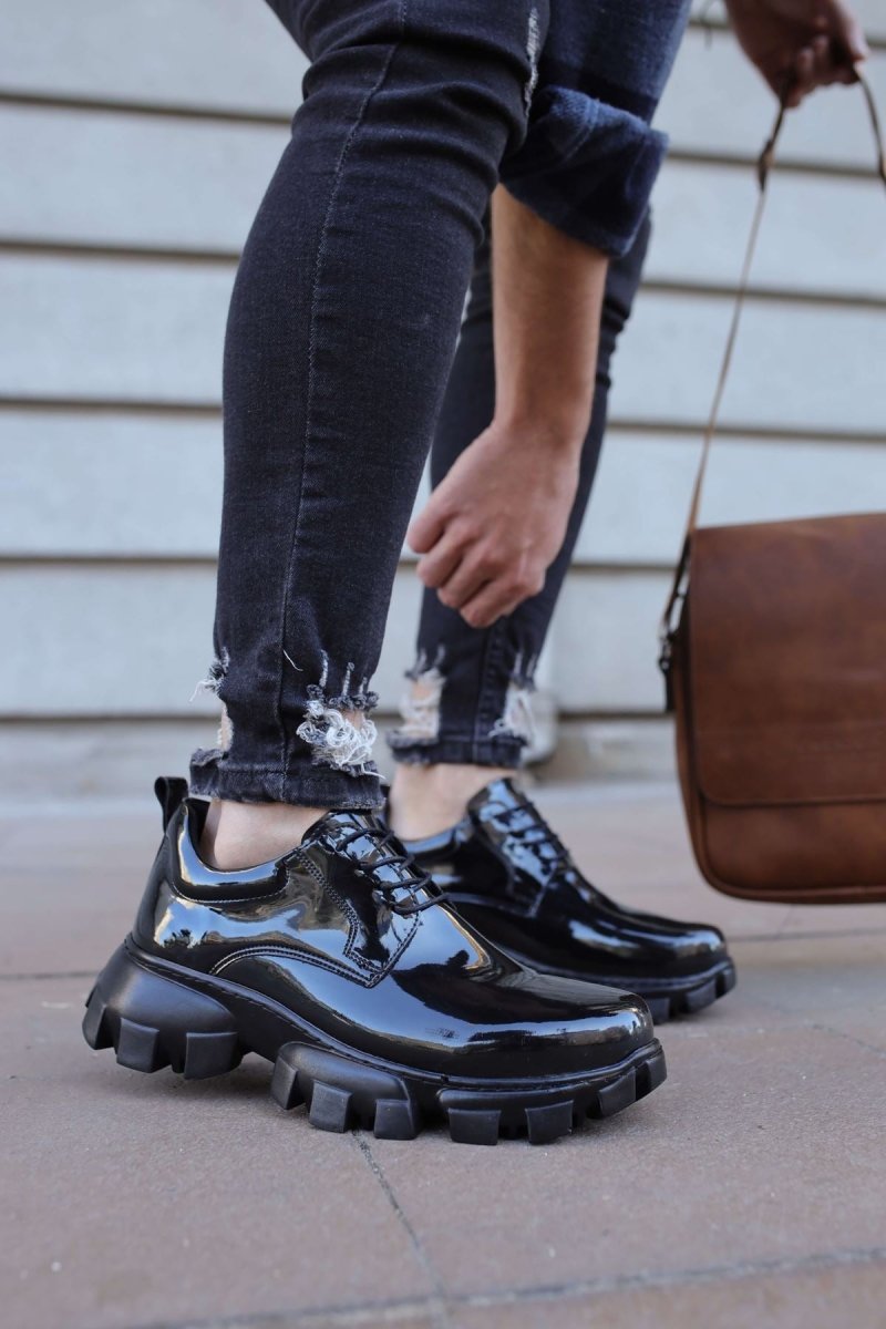 CH093 - RST Castle Erkek Ayakkabı SIYAH - chekich.com