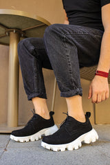 CH093 - SBT Castle Erkek Ayakkabı SIYAH - chekich.com