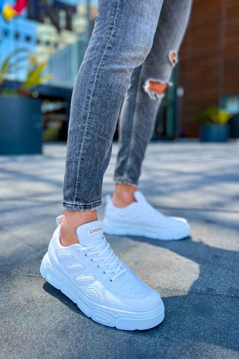 CH105 - CBT Cronus Erkek Ayakkabı BEYAZ - chekich.com