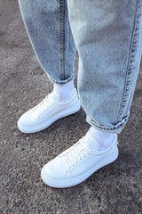 CH107 - CBT Felibord Erkek Ayakkabı BEYAZ / BEYAZ - chekich.com