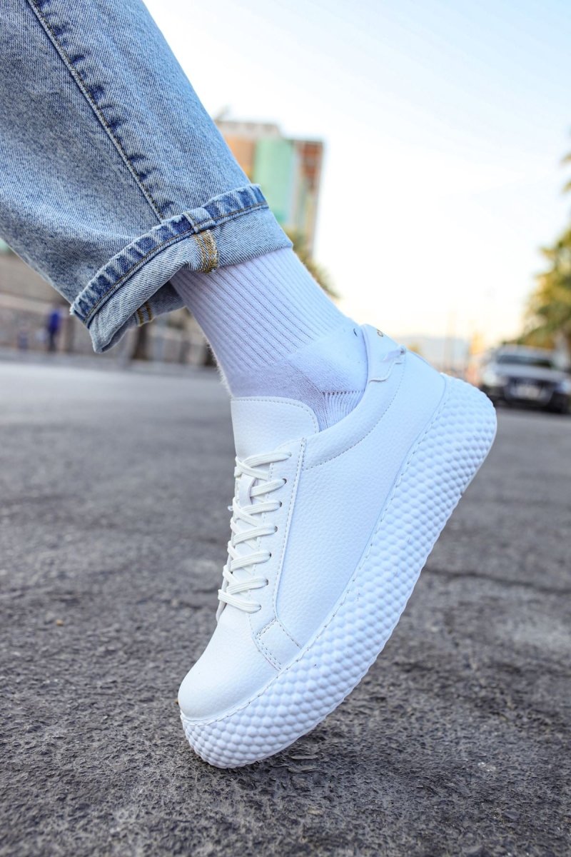 CH107 - CBT Felibord Erkek Ayakkabı BEYAZ / BEYAZ - chekich.com