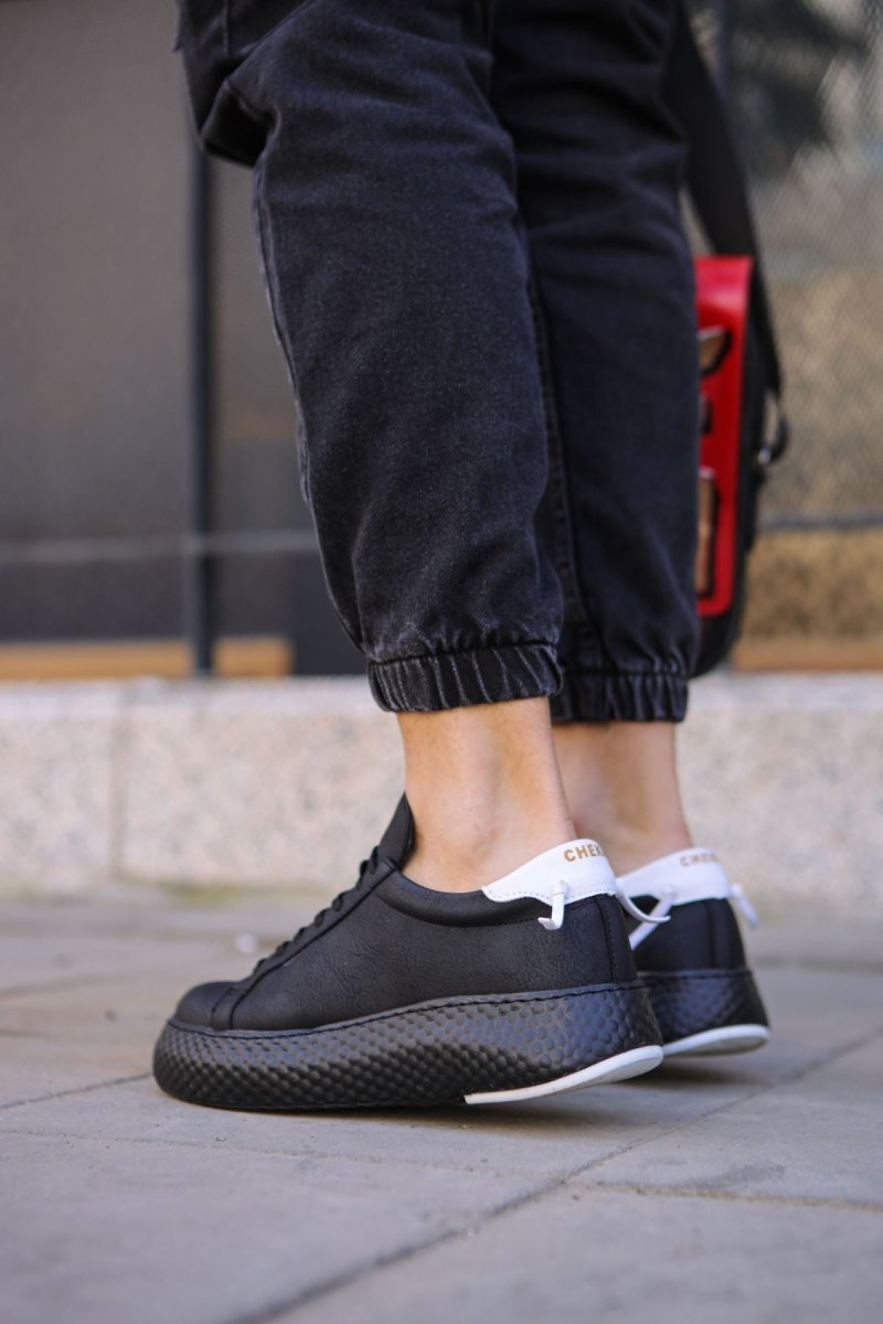 CH107 - CST Felibord Erkek Ayakkabı SIYAH/BEYAZ - chekich.com