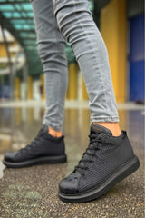 CH111 - GST Milano Erkek Bot SIYAH/SIYAH - chekich.com