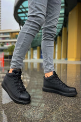 CH111 - GST Milano Erkek Bot SIYAH/SIYAH - chekich.com