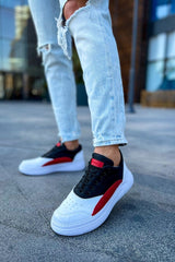 CH115 - CBT Literide Erkek Ayakkabı BEYAZ/KIRMIZI/SIYAH - chekich.com