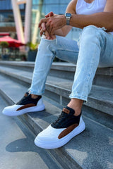 CH115 - CBT Literide Erkek Ayakkabı BEYAZ/TABA/SIYAH - chekich.com