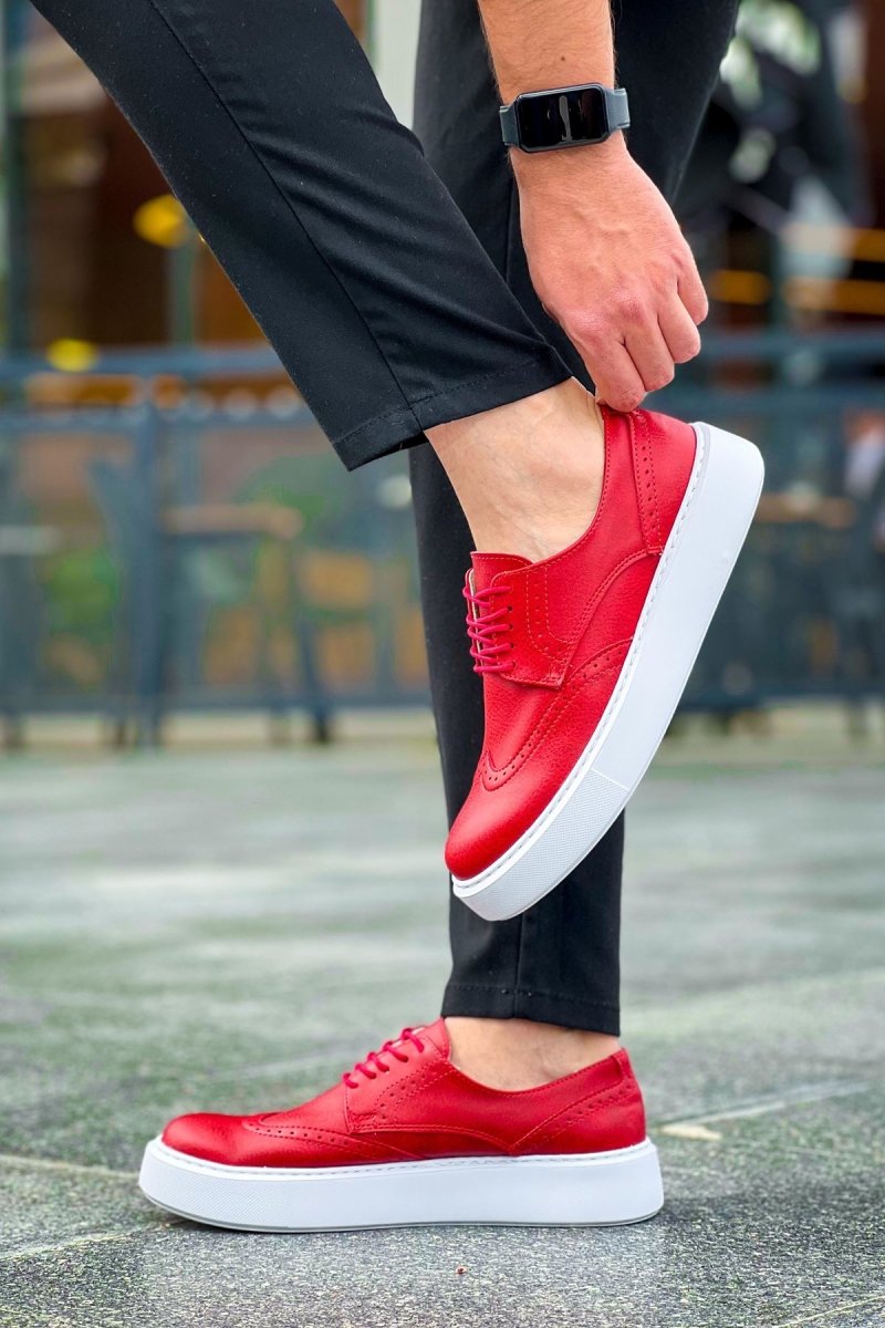 CH149 - CBT Changer Over Erkek Ayakkabı KIRMIZI - chekich.com