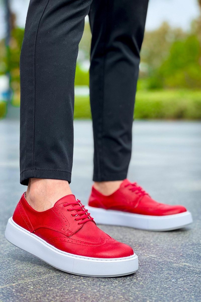 CH149 - CBT Changer Over Erkek Ayakkabı KIRMIZI - chekich.com