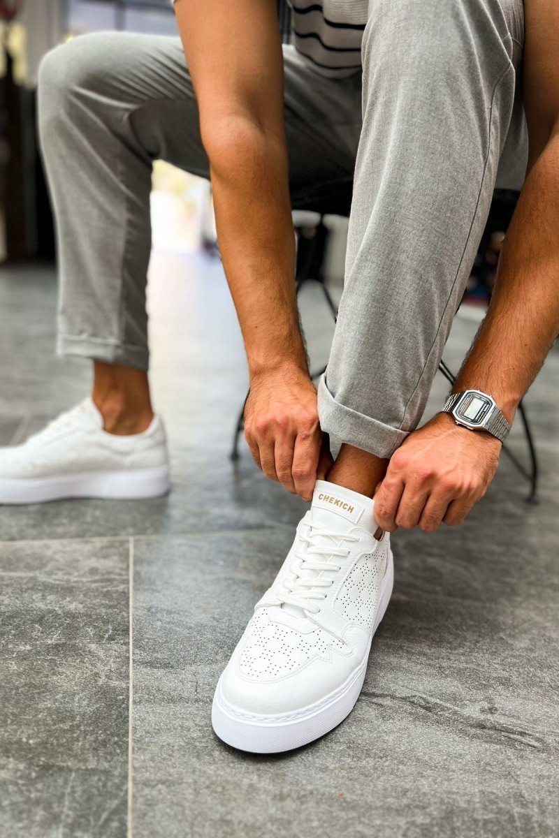 CH153 - CBT Oxford Erkek Ayakkabı BEYAZ - chekich.com