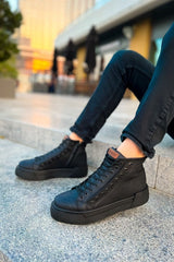 CH167 - GST Blazer Erkek Bot SIYAH/SIYAH - chekich.com