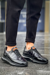 CH179 - RST Sporty Runner Erkek Ayakkabı SIYAH - chekich.com