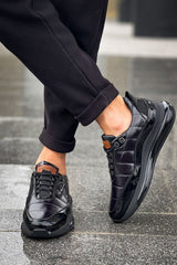 CH179 - RST Sporty Runner Erkek Ayakkabı SIYAH - chekich.com