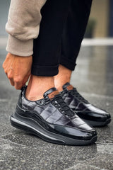 CH179 - RST Sporty Runner Erkek Ayakkabı SIYAH - chekich.com