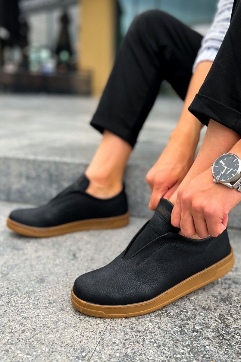 CH195 - CKT Rigidus Erkek Ayakkabı SIYAH - chekich.com