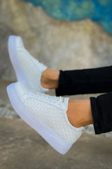 CH203 - OBT Maglieria Erkek Ayakkabı BEYAZ - chekich.com