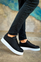 CH203 - OBT Maglieria Erkek Ayakkabı SIYAH - chekich.com