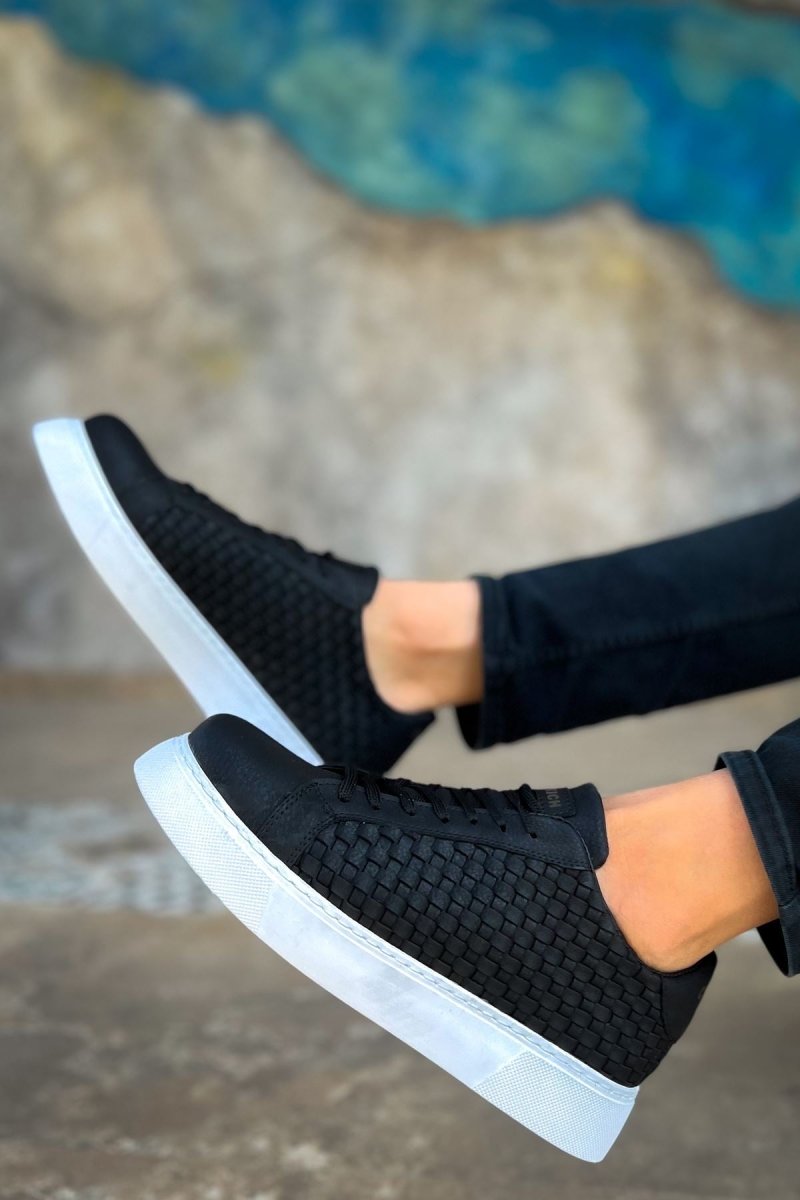 CH203 - OBT Maglieria Erkek Ayakkabı SIYAH - chekich.com